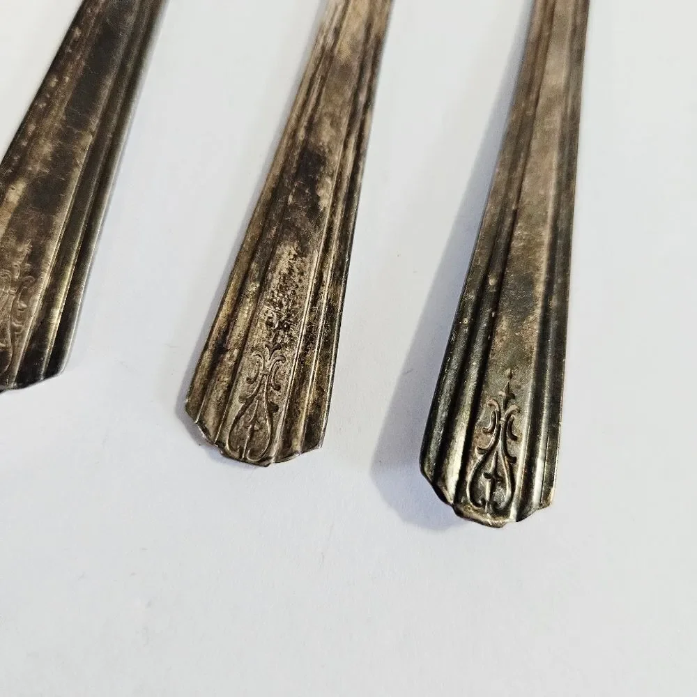 Vintage Silver and Gold Flatware Set